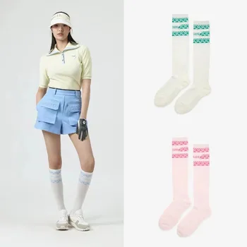 Нови пролетно-летни чорапи за голф, Дамски чорапи за спорт, отдих, Удобни чорапи за спорт на открито, абсорбиращи потта чорапи