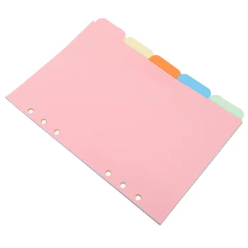 2 комплекта цветни разделители за разделите, бележник с отрывными листа, пластмасова папка за файлове, органайзер за канцеларски материали