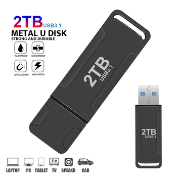 Високоскоростен USB 3.1 Флаш памет и 2 TB 100% Вярно Капацитет Pendrive 1 TB Memorias USB Flash Drive 512G Cle USB Stick Безплатна Доставка на Подаръци