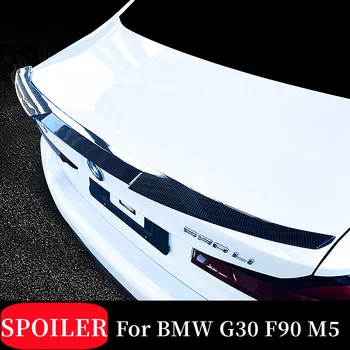 За 2016-2022 BMW Серия 5 G30 F90 M5 520i 530i 540i M550i Карбоновое Влакна M4 Стил Задната част на Капака на багажника Автомобили Спойлер на Крилата Аксесоари