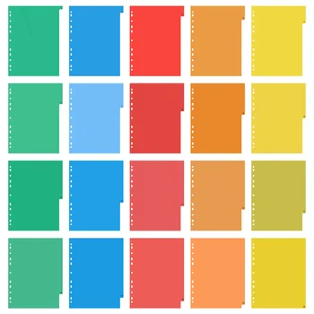 20 Страници с Цветни папки, Папка, вставляемые цветни папки, Индекси, Цветни индекси файлове