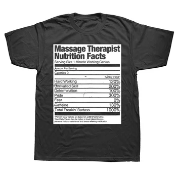 Новост; Страхотна тениска с изображение на масажиста; Факти за храненето; Графични подаръци за рожден ден с къс ръкав; Лятна стилна тениска; мъжки дрехи