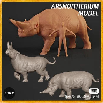 1/35/16 см Модел Эмболотерия Arsnoitherium Древен носорог модел смола Играчка Древна Доисторическая Модел на животното GK коригира
