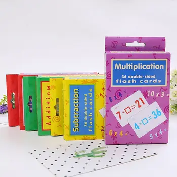 Детски образователни карти по математика Математическа карта Умножение Деление на Аритметична играчка Събиране Изваждане за децата Образователна играчка