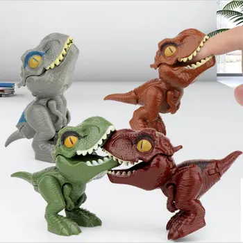 Кусающие пръстите на динозаврите, Размер на подвижни стави, Симулация модел, Играчки, Образователни Играчки на Едро, Динозаврите, Коледни детски