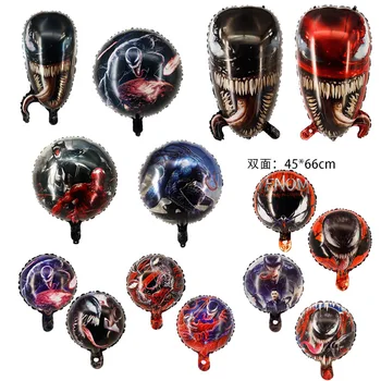 Нова серия Marvel е Отровна Алуминиево фолио балон Герой на Тема Рожден Ден Фоново Украса балон Кръгова Грапавост на
