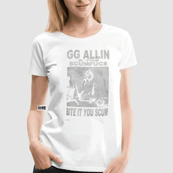 Gg Allin Мъжка тениска Реколта Рядка Тениска Scumfucs Bite It You Ogyun Хардкор Пънк, Пънк-Рок Без ръкави на бретелях Выцветшая тениска