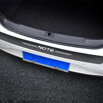 Автомобилна стикер на вратата от въглеродни влакна, украса багажник за Nissan NOTE, Автоаксесоари