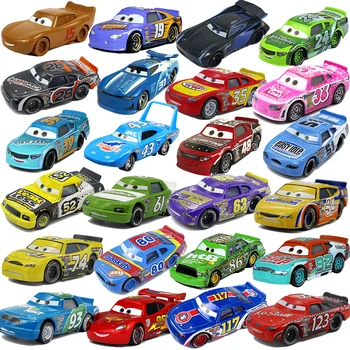 Disney Pixar Cars 1 2 3 Играчка Бутален Купа Състезател Светкавица Маккуин Диноко Джаксън Буря Модел на Колата От Метални Сплави 1:55 За Момчета Детски подарък