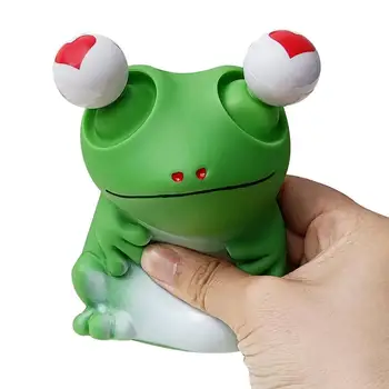 Зашеметяващи играчка Зелена жаба Невероятни Гъвкави играчки За деца Мека Играчка за забавление на животните в детската градина