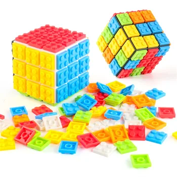 Направи си САМ Magico Cube Класически Просветени Развиване на Градивни елементи на Играчки За Деца, Детски Подарък Пъзел Игра Kubo Рубик Непоседа Играчки