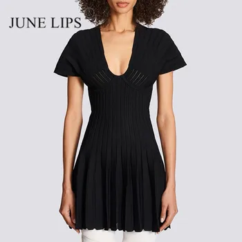 JUNE УСТНИ 2023 Лятото ново висококачествено клуб рокля на спагети презрамки, женски секси рокля, секси рокля, за рожден ден, директни продажби с фабрика