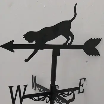 Ветропоказател на покрива с Фигура на животно Силует, Ветропоказател в градината на колиета