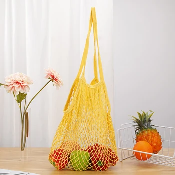 Чанта за плодове и зеленчуци, Пазарски чанти за Многократна употреба, Окото чанта с дълга дръжка, Моющаяся Окото Чанта на съвсем малък, Множество пазарска чанта, Тъкани торби