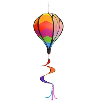 Вятърни Примамки с Балон с Дъгова Ивица Windsock Градински Двор На открито/ Реклама за декорация на дома, Популяризиране на спортни прояви