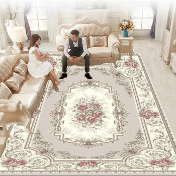 Мат с персийския модел, Подложка за всекидневна, Декориране на дивана в спалнята, Подложка за детски игри, Нескользящий подложка за пода