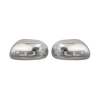 2 опаковки 2009-2013 за автомобили, Хромирани странични led светлини, тампон на огледалото