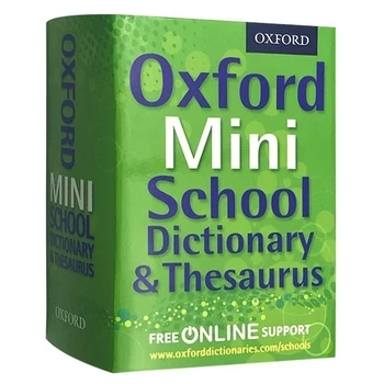 Оригиналната книга на английски Оксфордския мини-училищен речник и синонимен речник Оксфордския речник на синоними