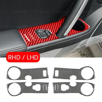LHD RHD Капак От Въглеродни Влакна Вътрешна Врата, Декоративни Стикери Подлакътник За Mazda MX-5 NC MX5 Miata 2009-2015 Аксесоари От Въглеродни Влакна