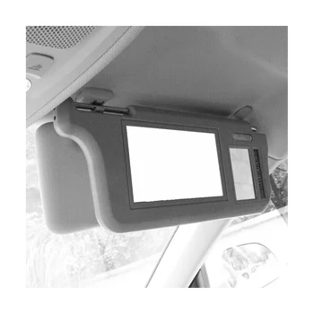 7-инчов Сив Автомобил Лявата Козирка, Огледало за обратно виждане, монитор LCD, 2-канален Видео