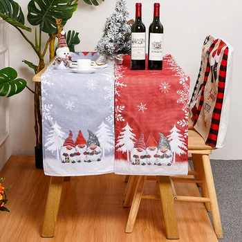 Коледен декор, Cartoony Коледен гора, покривката за възрастните хора, Аксесоари за украса на празнична маса за хранене, Коледни покривки за маса
