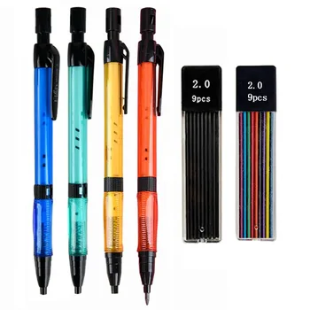 2,0 мм, Творчески Сладки механични Моливи с различни цветове, Студентски пишещи средства, черно Олово, канцеларски материали, ученически принадлежности Kawaii