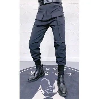 2023 Ежедневни Панталони Мъжки Диви Корейски Модни Homme Мъжки Панталони С джобове, Однотонная Градинска Нова Мъжки Дрехи Harlan Pants L124