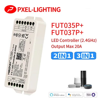 2,4 G Miboxer DC12V-36V FUT035P Двоен бял FUT036P Един цветен fut037p RGB FUT038P RGBW FUT039P RGB + CCT led контролер с PWM MAX20A