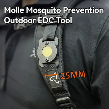 Molle Защита от комари, Открит Раница, Съвместим Инвентар, 25 мм, Ремъци, EDC Инструмент, Пластмасови Тактически Аксесоари