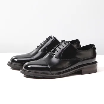 Ежедневни бизнес обувки, мъжки Модни Официални Oxfords, мъжки модел обувки на плоска подметка, Официалната мъжки Сватбени обувки, Лоферы за партита