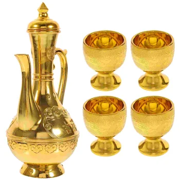 Декоративна чаша С метално покритие, която Предлага на Храмовия Бутилка За Поклонение, Пластмасов Изискан Чайник За Приготвяне на Класически чай