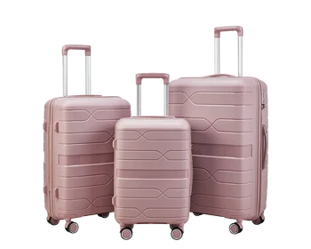 Разтегателен багажното куфара TSA, комплект от 3 теми, фабрика за носене, безплатна доставка PP801