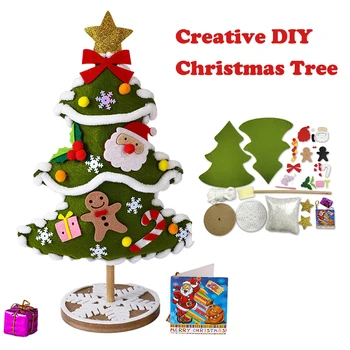 Комплекти за Diy Коледна елха със собствените си ръце, за децата, Коледна Украса, ръчно изработени Играчки, Определени за diy, Играчки, Коледни Подаръци за деца
