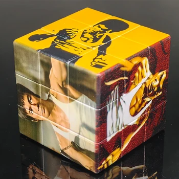 3D Печат 3x3x3 Магически Куб Пъзел Животно Брус Лий Непоседа Куб Шаблон Куб Детски Подаръци Забавни Играчки Непоседа Куб
