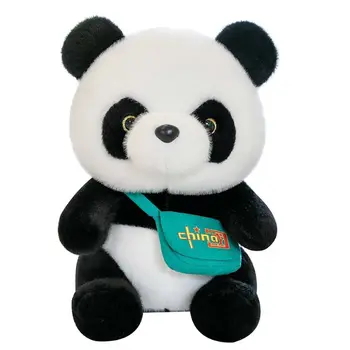Плюшен панда с Раница, Плюшен възглавници, украса за дивана, Плюшен играчка-Панда, Плюшен играчка-животно, Плюшен кукла-Панда, меки играчки