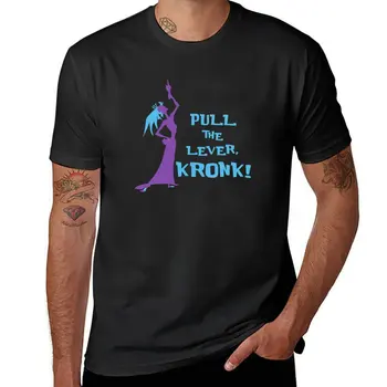 Нова тениска Pull The Lever - Emperors New Groove, тениска оверсайз, тениски оверсайз с къс ръкав, мъжки графични тениски в стил хип-хоп