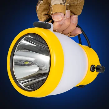 Преносима туризъм лампа Power Bank Ръчна светкавица 500лм Ръчно уличен фенер 3 режима на 3600 mah за разходка през нощта
