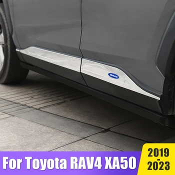 Автоаксесоари За Toyota RAV4 2019 2020 2021 2022 2023 RAV 4 XA50 Стоманена Странична Врата на Купето Със Защита От Надраскване, Корнизи