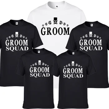 Тениска на Отбора на Младоженеца на Сватбената парти мъжкият Отбор GroomNK021