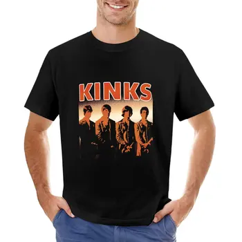 Тениска на английската рок-група the Kinks Tsveti Tsveti за момчета, тениска с домашен любимец принтом, мъжки памучен тениска