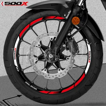 За Хонда CB500 X CB 500X 2019-2023 Светлоотразителни Стикери Върху Джантата на колелото на Мотоциклет, Етикети CB500X, Раирана Лента, Аксесоари, Водоустойчиви