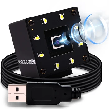 ELP USB-камера с автофокус IMX298 16MP Mini UVC USB2.0 PC камера Промишлена Вградена USB камера с бели светодиоди за нощно ден