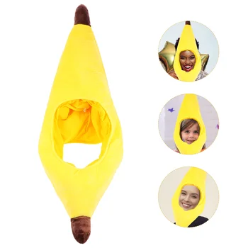 Прическа във Формата на банан, Шапка, Новост, Смешни шапки за Парти, Декоративни костюми за Cosplay, Шапки