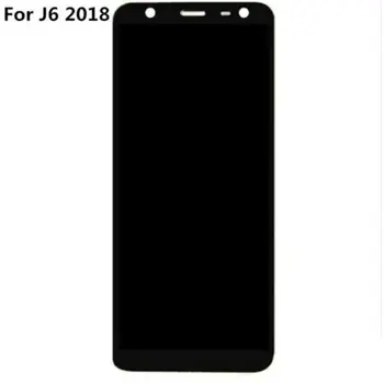 Подходящ за Samsung Galaxy J6 2018 Sm-J600fn/Ds, нов LCD монитор със сензорен екран (черен, златен)