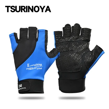 TSURINOYA Летни ръкавици с полупальцами, Спортни ръкавици за риболов На открито, Туризъм, Колоездене, Защита от слънцето, мини тънки ръкавици